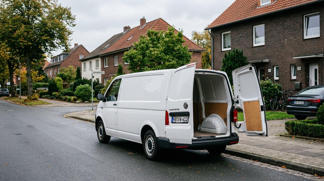 Anfahrt und Standort — Entrümpelungsfahrzeug im Bremer Umland