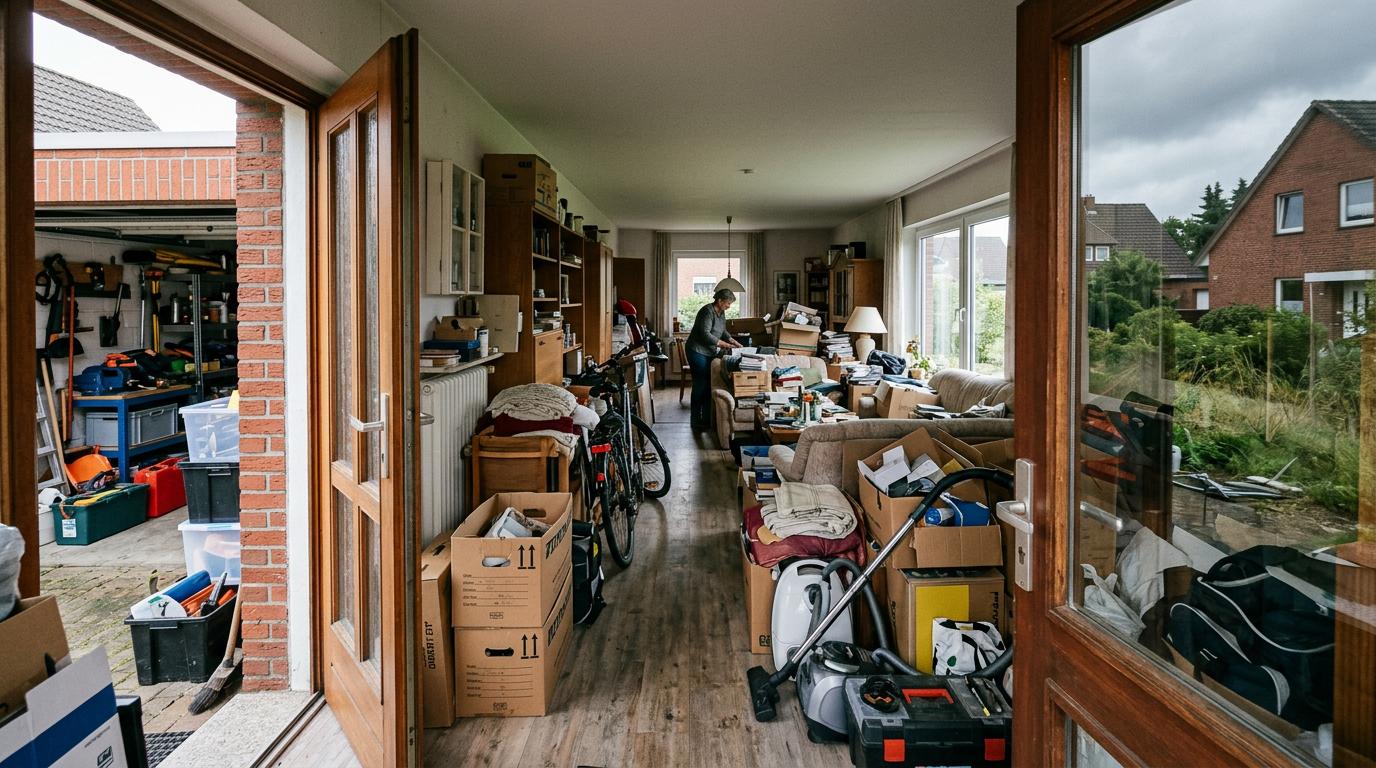 4-Zimmer-Haus 120 m² mit Garage — großes Entrümpelungsprojekt
