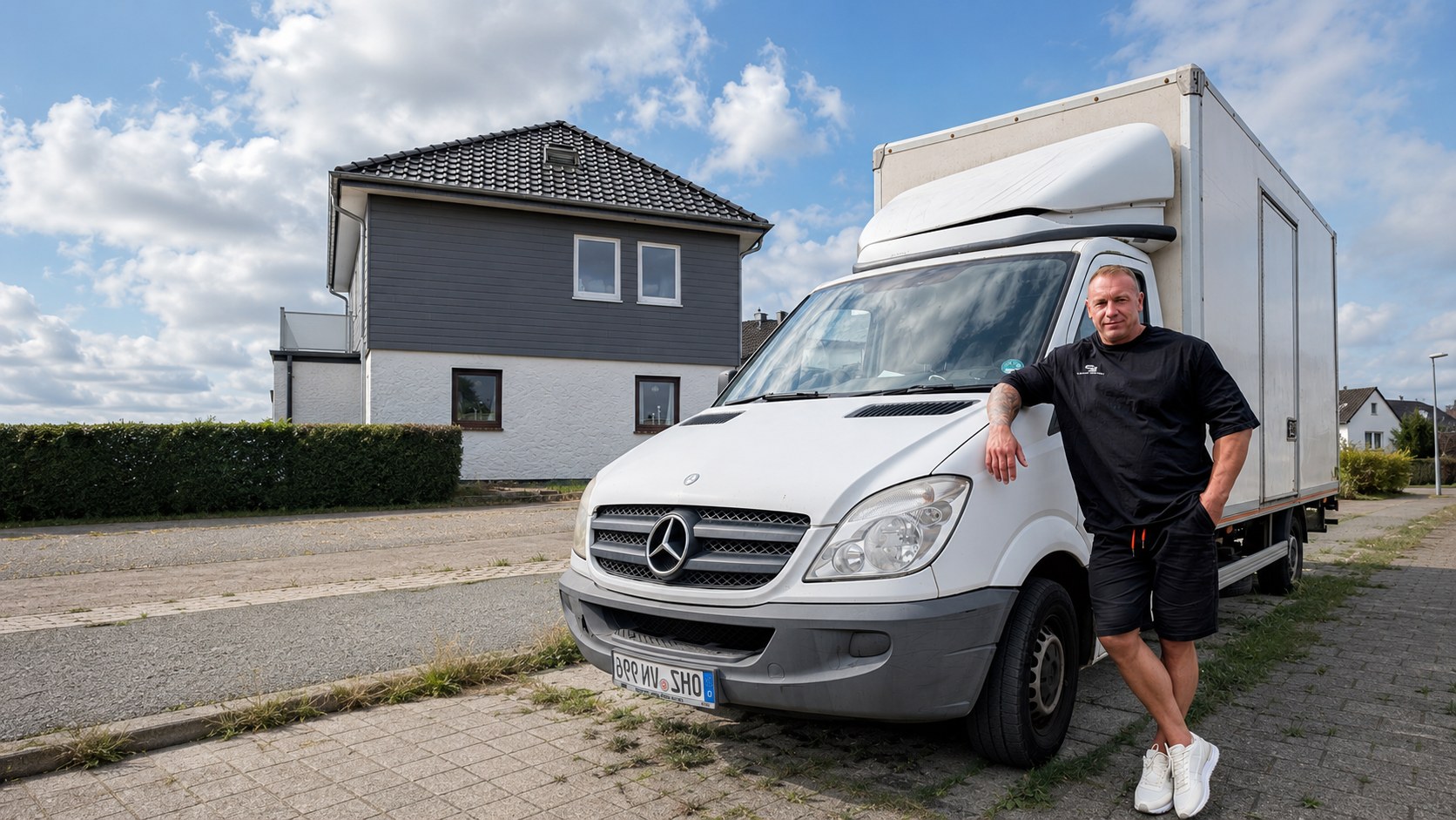 Lukasz Pawlak bei einer Entrümpelung